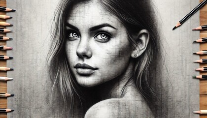 portrait of a woman generative Al