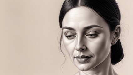 portrait of a woman generative Al