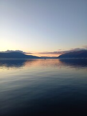 sunset over the sea