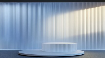 Modern Minimalist White Product Display Stage