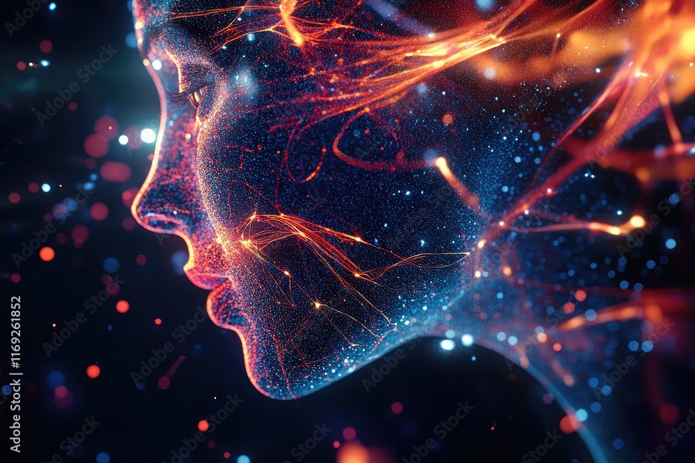 Poster ai-driven innovation tools with digital interfaces showcasing futuristic solutions for business grow