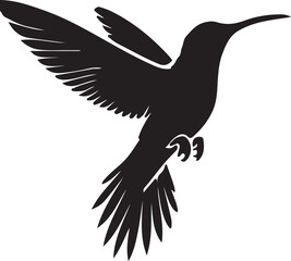 hamming bird vector illustration