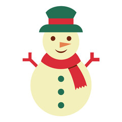 snowman vector icon
