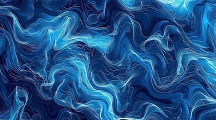 Obraz premium cerulan seamless pattern wallpaper