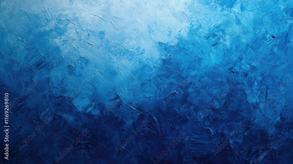 Poster blue gradient background featuring a fine grain texture and smooth transitions for artistic designs
