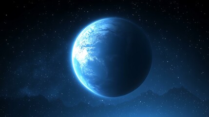 Obraz premium Earth in the Vastness of Space