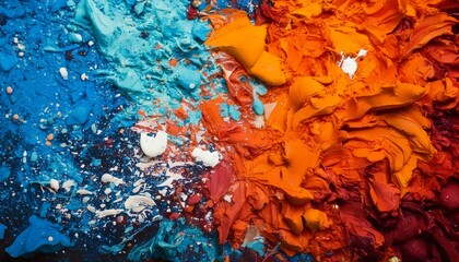 Fototapeta premium crushed paint and chalk textured background