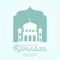 Beautiful Marhaban ya Ramadan Background