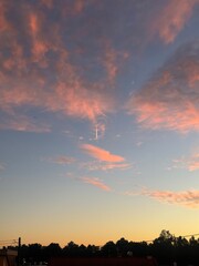Fototapeta premium sunset in the city