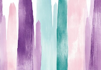 Naklejka premium 色とりどりのストロークが交差する抽象的なアート作品、柔らかなトーンが調和する空間の表現