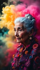 portrait of a old woman person