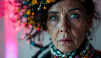portrait of a old woman person