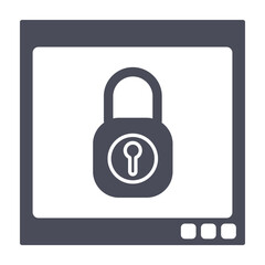 High-Quality Lock, Password, Server Icon Set for Web and App Security