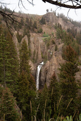 waterfall in yellowstone national park