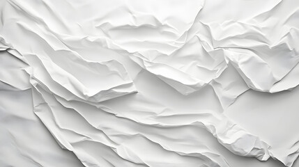 Fototapeta premium Abstract White Fabric Draped in Soft Waves