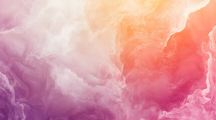 Abstract Pastel Swirls of Pink Orange and White Hues