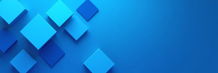blue abstract background features square shapes visually appealing