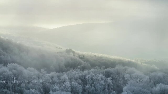 A winter landscape in upstate New York