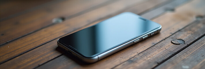 smart phone sits alone nothing around