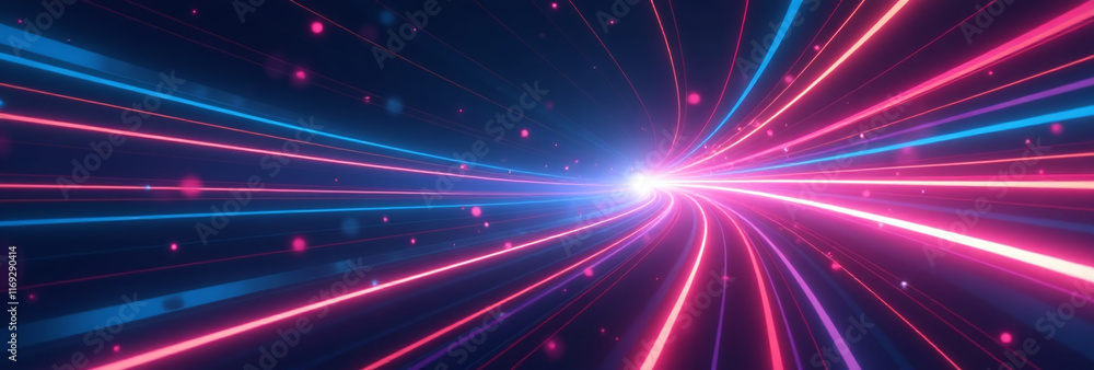 Poster abstract background features curved beams modern light technological png file futuristic dynamic mot