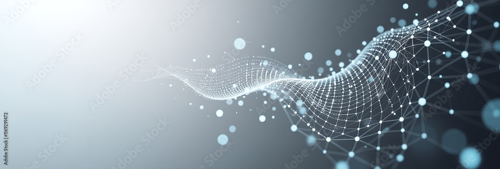 Poster abstract grey white technology forms visually striking digital background design