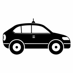 Self-Driving Car Silhouette Vector Art