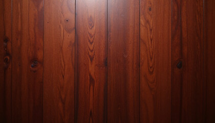 Obraz premium Vertical mahogany wooden planks with rich grain pattern and knots 