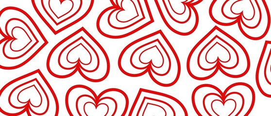 Love cartoon hearts Valentine's Day background