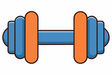 dumbbell weights on white