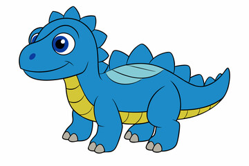 Cartoon Crocodile Vector Kawaii Art in illustration on white Background