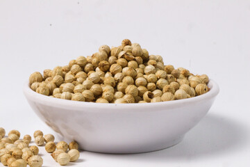 Aromatic Coriander Seeds in a Bowl