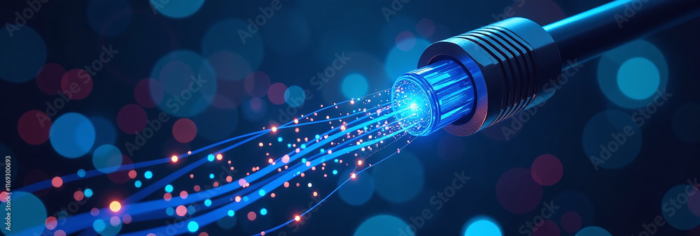 Poster data abstract networks flows fiber optic cables web science digital futures technology