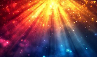 Vibrant glowing light rays with dynamic sunny tones, Generative AI