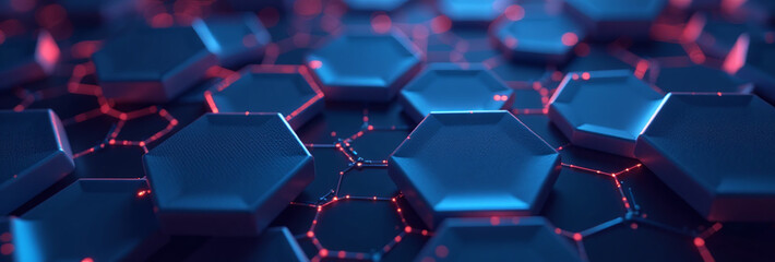 Obraz premium hexagon shapes appear modern tech designs often used clean background precise vector