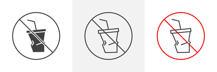 Dont throw away plastic signs set in black and colored versions