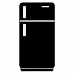 Smart Refrigerator Silhouette Vector Art