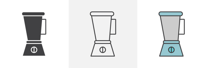 Juicer icons in black and colored versions