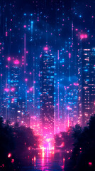 Fototapeta premium lights of the night city