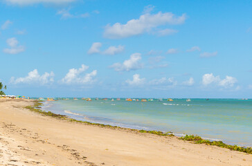 Calm day at lages beach, Sao Miguel dos Milagres, Alagoas, Brazil.