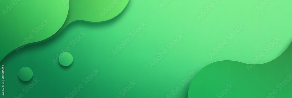 Poster minimal vector graphics create textured backdrop green gradient abstract shapes suitable presentatio