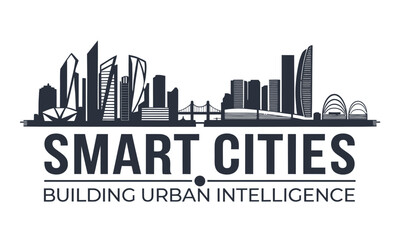 Fototapeta premium Smart cities vector graphics