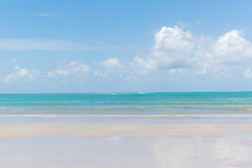 Calm beach at Sao Miguel dos milagres, Alagoas, Brazil.