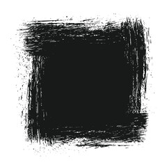 Hand draw grunge scribble square
