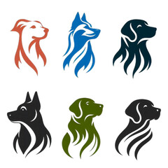 Dog Logo icon vector illustration design template
