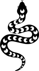 black snake vector illustration