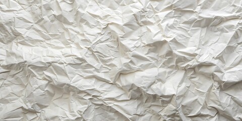 Fototapeta premium white crumpled paper background texture pattern overlay