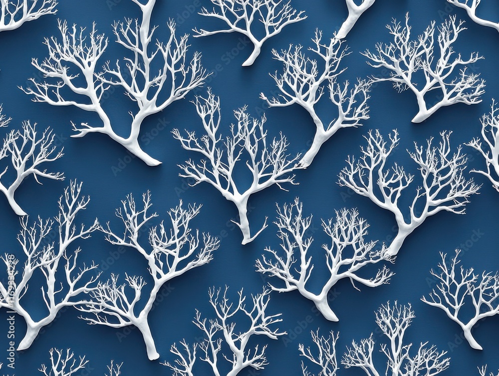 Poster coral skeleton structures ocean depths macro underwater environment aerial view natural patterns