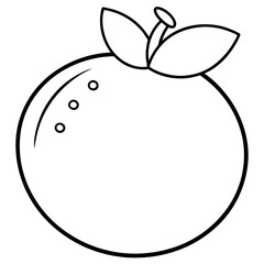 Coloring page line art Blueberry vector 