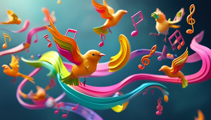 Obraz premium a bird with colorful feathers