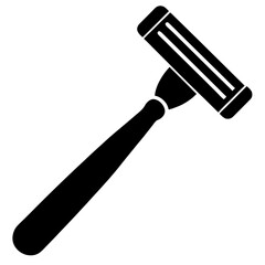 Razors silhouette vector illustration